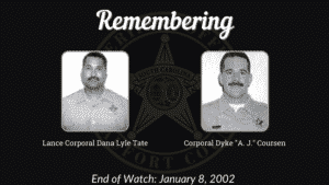 graphic of two fallen deputies