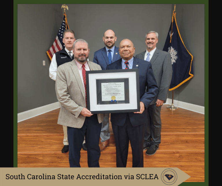 Sheriff's Office awarded accreditation at state and international level Beaufort County
